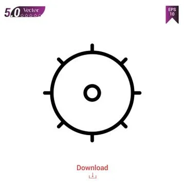 Setting vector icon. Best modern, simple, isolated, flat icon for website des Stock Illustration