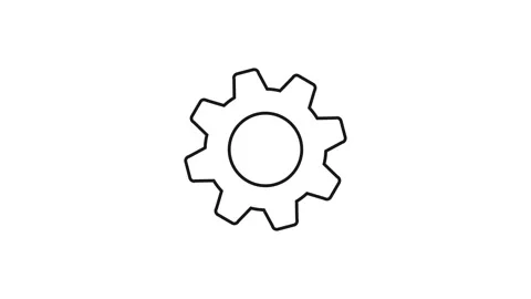 Setting, workflow, process icon. Motion graphic design. Stock Footage 281513035