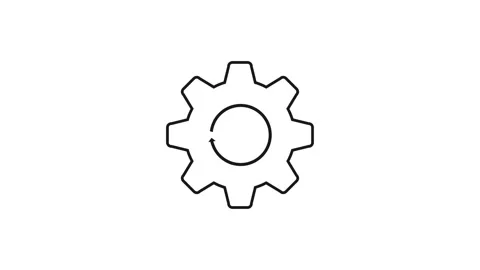 Setting, workflow, process icon. Motion graphic design. 4k. Stock Footage 285547913