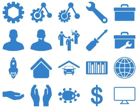 Settings and Tools Icons Stock-Illustration