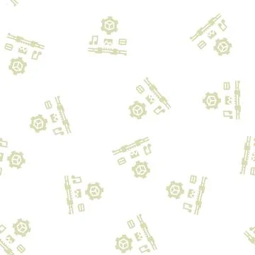 Settings of audio, image and test ugc glyph seamless pattern Stockillustratie