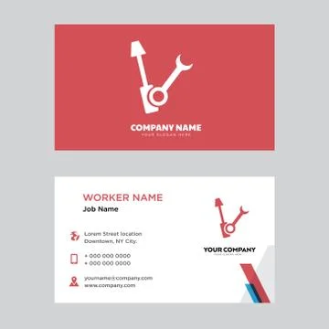 Settings business card design Free Stock Illustration