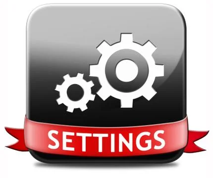 Settings button Stock Illustration