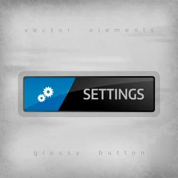 Settings Button Stock Illustration
