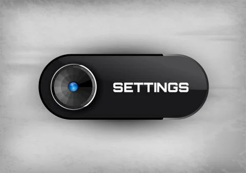 Settings Button Illustrazione stock