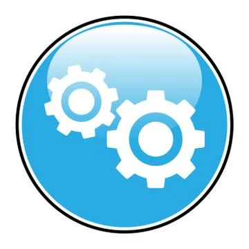 Settings button. Stock Illustration