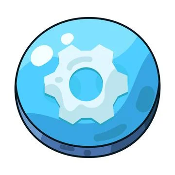 Settings button illustration Stock Illustration