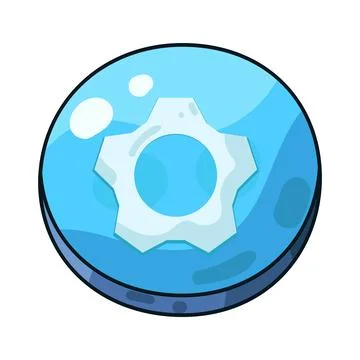 Settings button illustration Stock Illustration