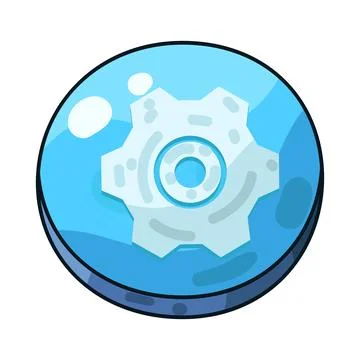 Settings button illustration Stock Illustration