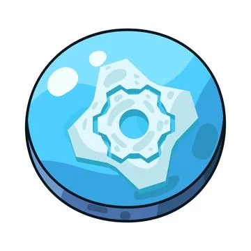 Settings button illustration Stock Illustration