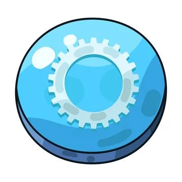 Settings button illustration Stock Illustration