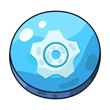 Settings button illustration 스톡 일러스트