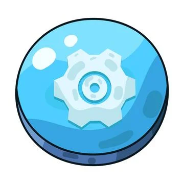 Settings button illustration Stock Illustration