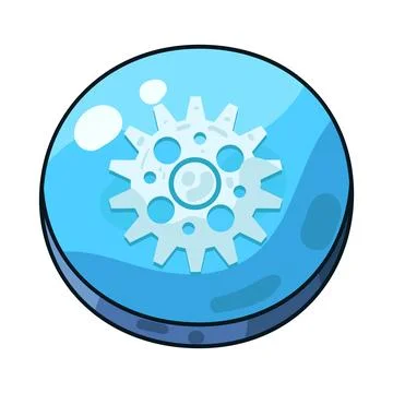 Settings button illustration Stock Illustration