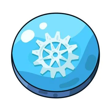 Settings button illustration Stock Illustration