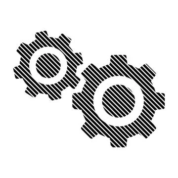 Settings button on white. Stock Illustration