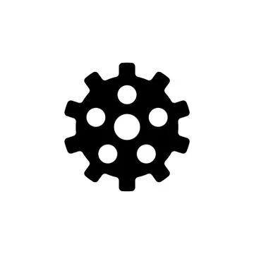 Settings, Clockwork Flat Vector Icon Stock Illustration