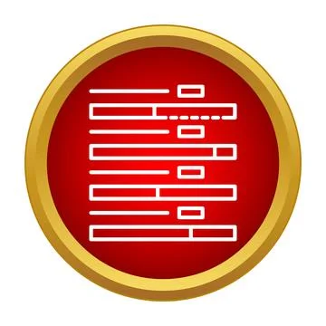 Settings dashboard icon showing interface controls and options Illustrazione stock