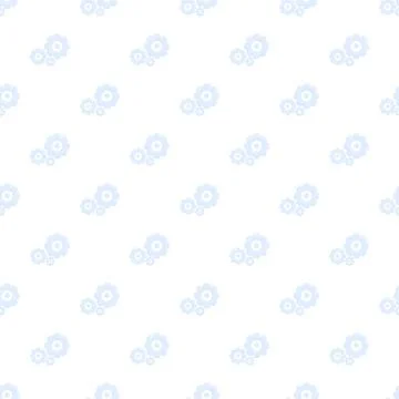 Settings gear pattern creating pastel blue technical background Stock Illustration