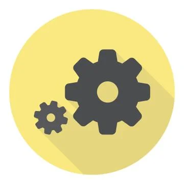 Settings Gear Symbol Stock Illustration