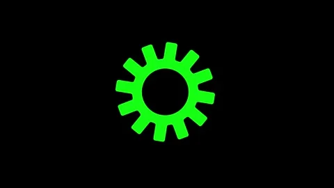 Settings icon animation isolated. gear setting icon, Spinning gears icon Stock Footage 295857754
