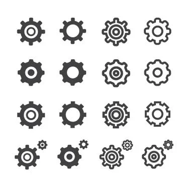 Settings icon Illustrazione stock