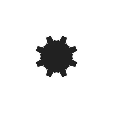 Settings icon. Simple style technology repair company big sale poster backg.. Stock Illustration