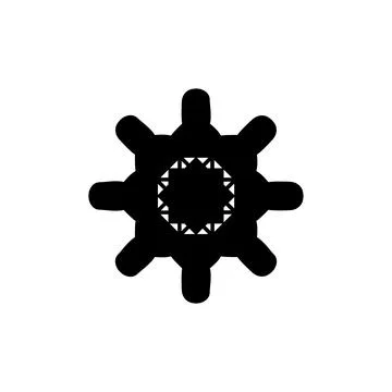 Settings icon. Simple style technology repair company big sale poster backg.. Stock Illustration