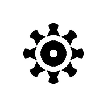 Settings icon. Simple style technology repair company big sale poster backg.. Stock Illustration