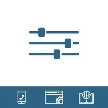 Settings icon  stock vector illustration flat design Stock Illustration