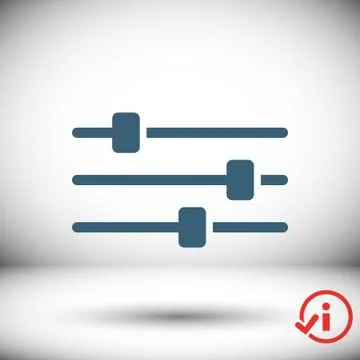 Settings icon  stock vector illustration flat design Stock Illustration