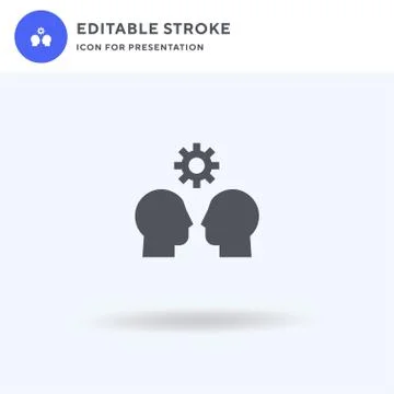 Settings icon vector, filled flat sign, solid pictogram isolated on white, logo Stock Illustration