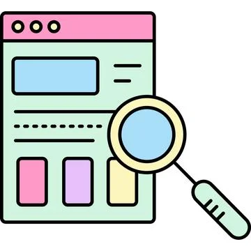 Settings icon vector software and magnifier design Stock Illustration