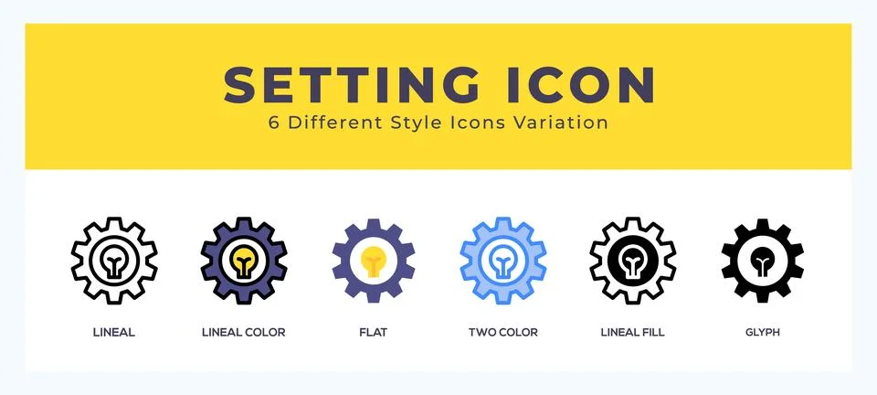 Settings icon vector for web. and mobile app Stock Illustration