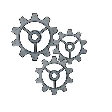 Settings illustration Stock Illustration