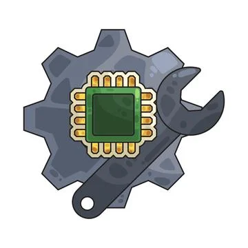 Settings illustration Illustrazione stock