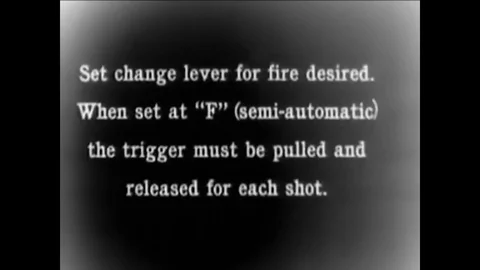 The settings of Semi-automatic, Automatic, and Safety are demonstrated on the Stock Footage 79513946