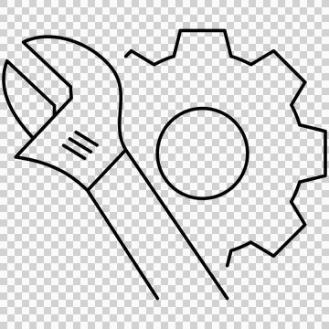 Settings setup Stock Illustration