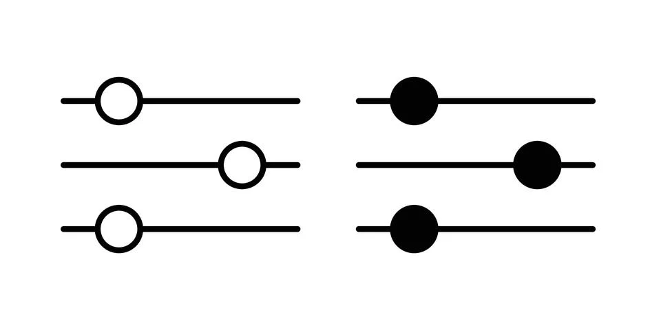 Settings sliders icon graphic design. web icons vectors Stock Illustration