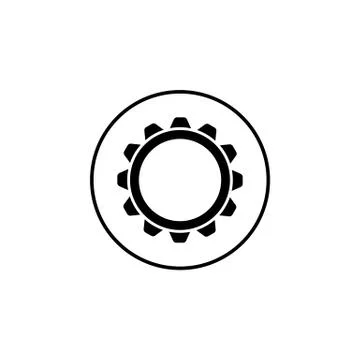 Settings solid icon, mobile sign and cogwheel イラスト素材