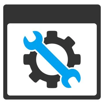 Settings Tools Calendar Page Vector Toolbar Icon Ilustração Stock