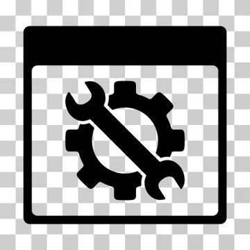 Settings Tools Calendar Page Vector Icon Stock Illustration