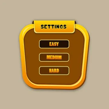 Settings ui kit Stock Illustration