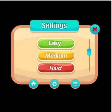 Settings ui kits 스톡 일러스트