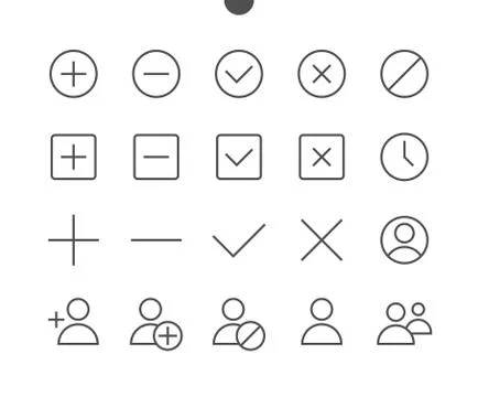 Settings UI Pixel Perfect Well-crafted Vector Thin Line Icons 48x48 Ready for 스톡 일러스트