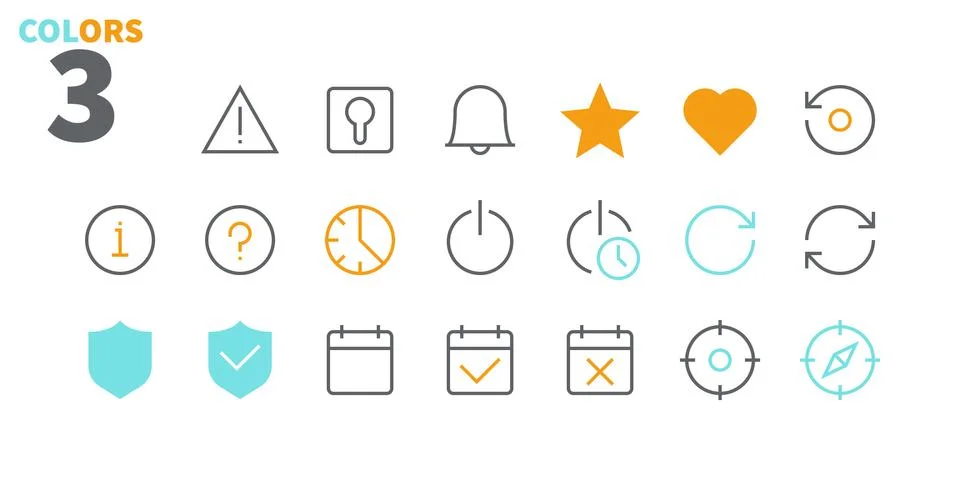 Settings UI Pixel Perfect Well-crafted Vector Thin Line Icons 48x48 Ready for 스톡 일러스트