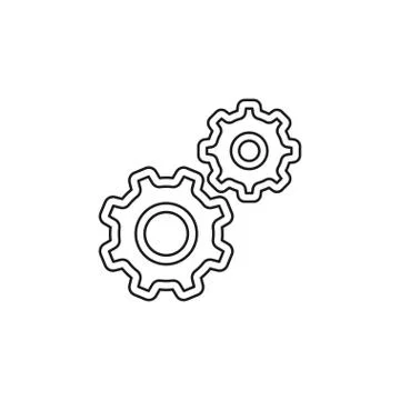 Settings vector icon Stock Illustration