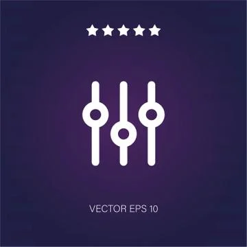 Settings vector icon Stock Illustration