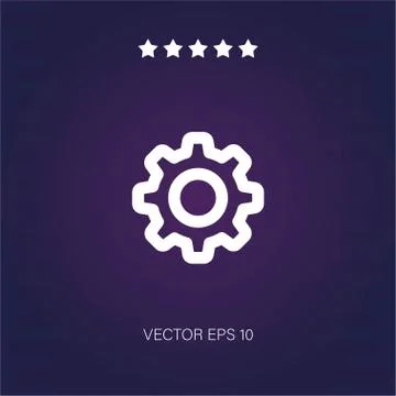 Settings vector icon Stock Illustration