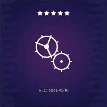 Settings vector icon Stock Illustration